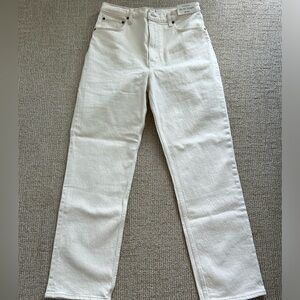 Abercrombie NWT Cream Ultra High Rise 90s Straight Jean